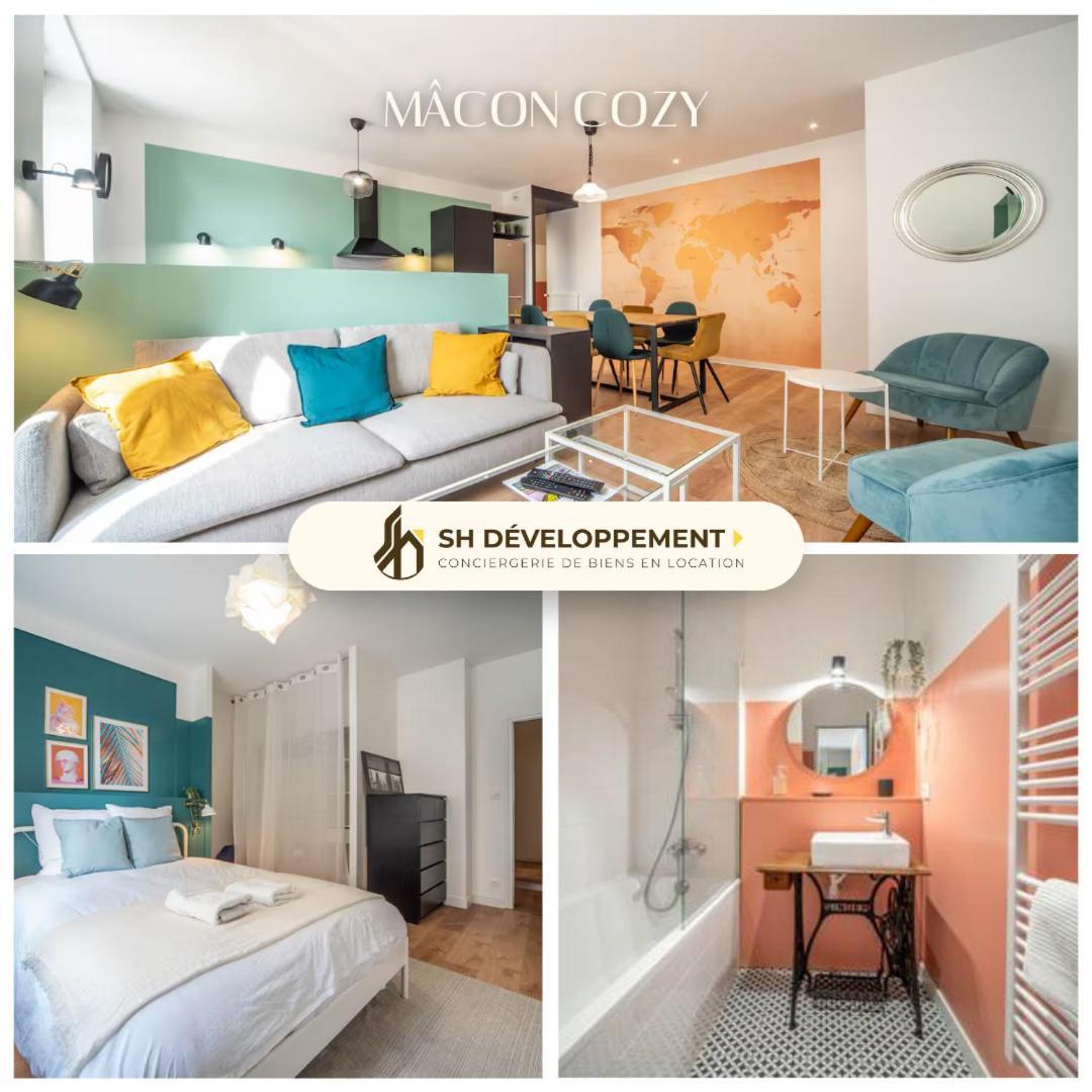 Macon Cozy / Appartement Central 100M² / 8 Pers Exterior foto
